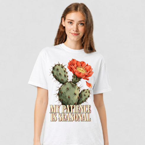 My Patience Is Seasonal t-shirt, streetwear by Urban Hideout