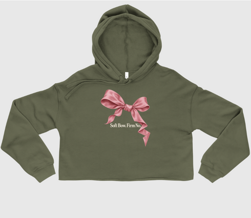 Velvet Boundaries Women's Crop Hoodie