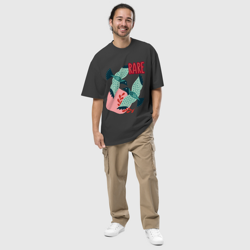 Oversized Rare faded t-shirt, streetwear by Urban Hideout