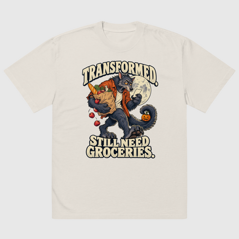 Moonlit Grocery Run t-shirt, streetwear by Urban Hideout