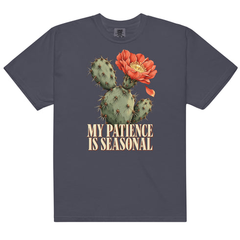 My Patience Is Seasonal t-shirt, streetwear by Urban Hideout