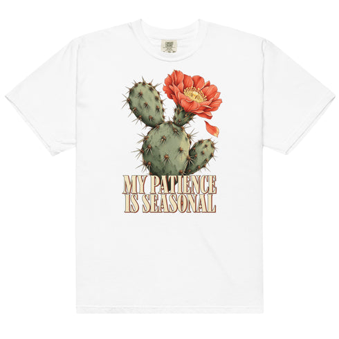 My Patience Is Seasonal t-shirt, streetwear by Urban Hideout