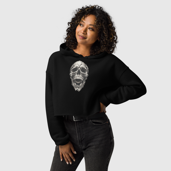 The Teeth Behind crop hoodie, streetwear by Urban Hideout