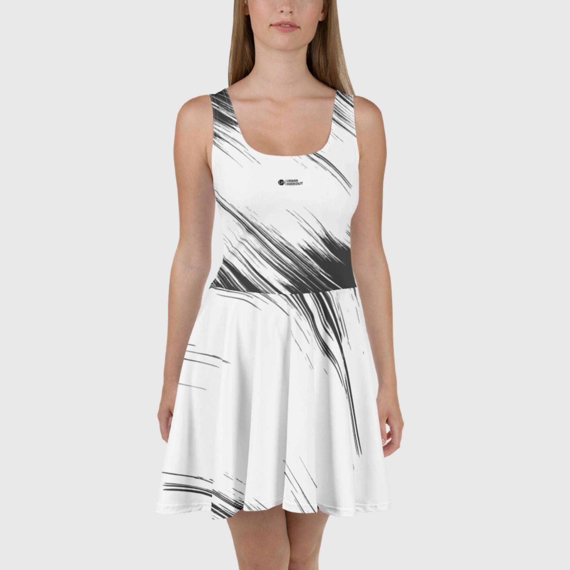 Women Monochrome Skater Dress – Urban Hideout